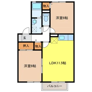 Arcadia MAKI【2階】の間取り