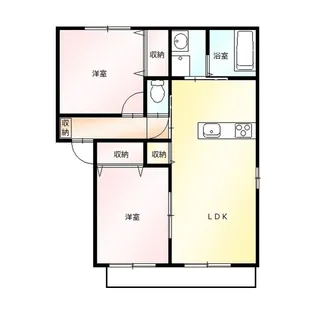 ルミエール C (新野町)【2階】の間取り