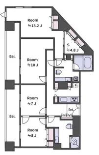 レグノ・セレーノ【19階】の間取り