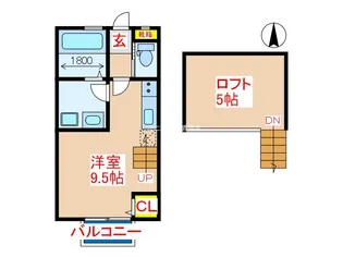 GOE DEUXB棟【2階】の間取り