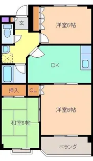 グランソルジュ【3階】の間取り