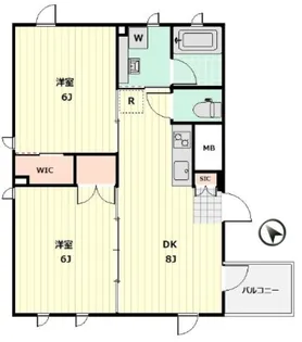 エステート南砂町【3階】の間取り