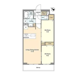 東京都北区王子3【マンション】の間取り