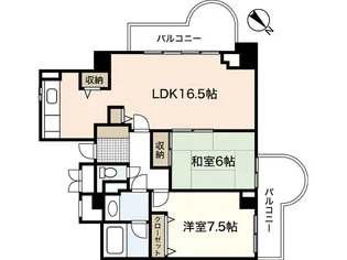Acityタワーズイースト(308)【3階】の間取り