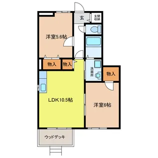 Green Fairy B【1階】の間取り