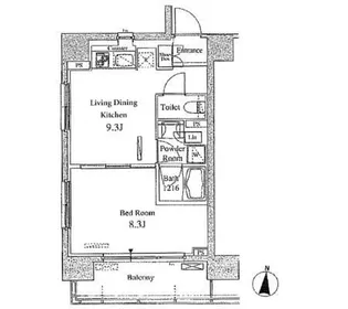 パークアクシス東陽町【5階】の間取り