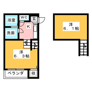 Stella星宮【2階】の間取り