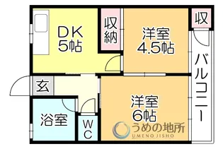 南風荘【1階】の間取り