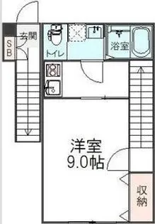 ザ・コート新宿【2階】の間取り