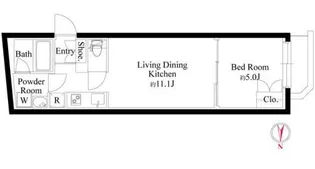 グランパセオ代々木上原II【1階】の間取り