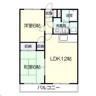 オアシス加納【1階】の間取り