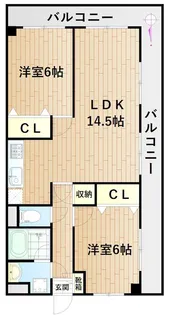 モンテ鹿島【4階】の間取り