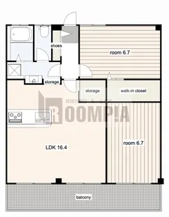 アイリスハイツ【1階】の間取り