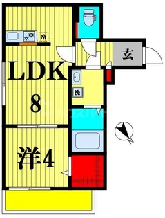 YSA南流山【1階】の間取り