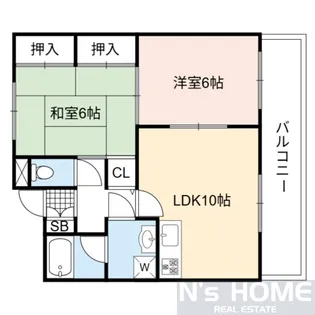 Owlet諸口【3階】の間取り