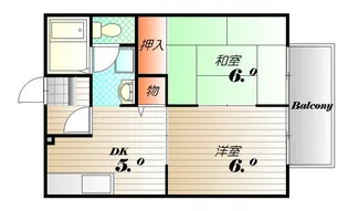 ピュアコートシミズ【2階】の間取り