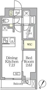 アジールコート三宿テラス【4階】の間取り