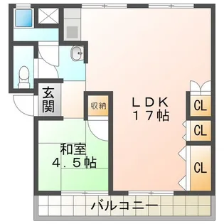 ワイズタウン 1棟【2階】の間取り