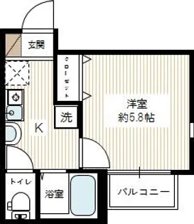 キャメル草加氷川町【1階】の間取り