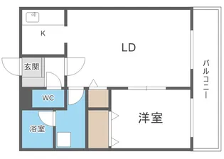 アビタシオン厚別中央【2階】の間取り