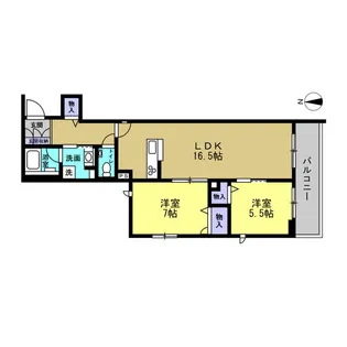 メゾン オルジュ【4階】の間取り