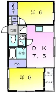 エクセル恒洋【3階】の間取り