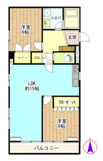 カーサ・ピッコラ高崎【2階】の間取り