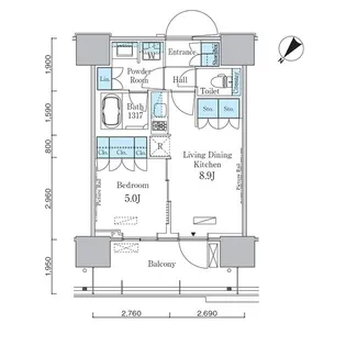 HARUMI FLAG PORT VILLAGE C棟【12階】の間取り