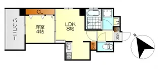 CALME国泰寺【12階】の間取り