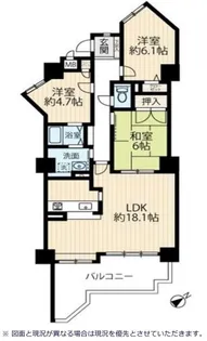 サンシティ上豊田駅南壱番館【8階】の間取り