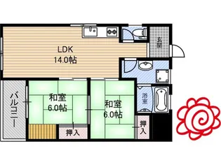 フェリーチェコート【1階】の間取り