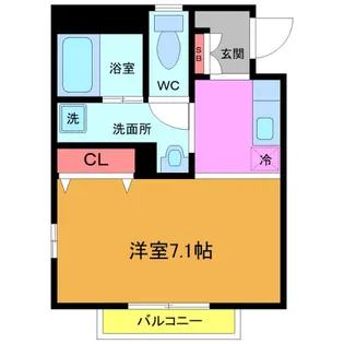 モアコーポ習志野【2階】の間取り