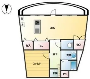 落合公園ハウス【8階】の間取り