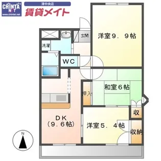 リバティコート【3階】の間取り
