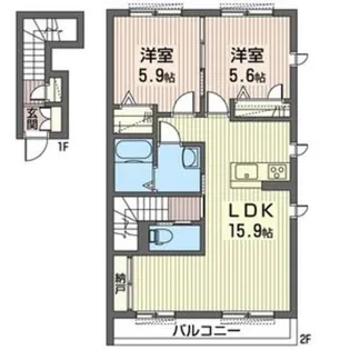 アメイジングソレイユ【2階】の間取り