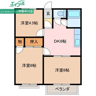 トラッドハウスB【1階】の間取り