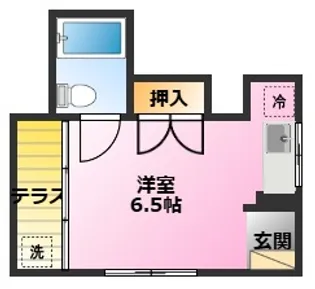 コーポさがの【1階】の間取り