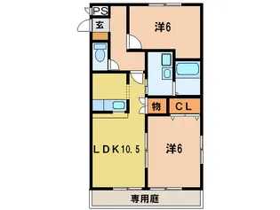 サニ-コ-トOOKAWARA A棟【1階】の間取り