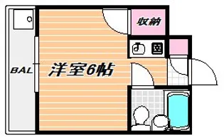 リバーサイド永田【3階】の間取り