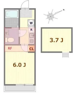 リバージュ追浜【2階】の間取り