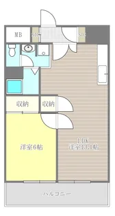 チサンマンション第二仙台【5階】の間取り