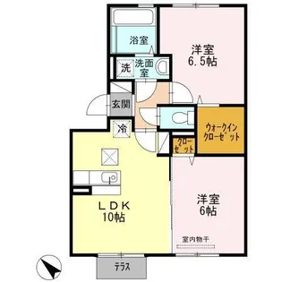 ル・プルニエ【1階】の間取り