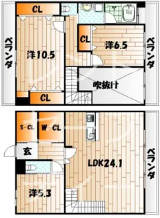 Bay Side Asano【9階】の間取り