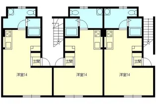 ランドマーク高見E【2階】の間取り