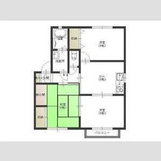 ラ・テルベール桜木 E【2階】の間取り