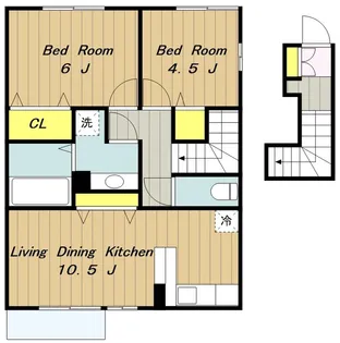ブリュンヒルト【2階】の間取り