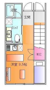 ユニテラス小立【1階】の間取り