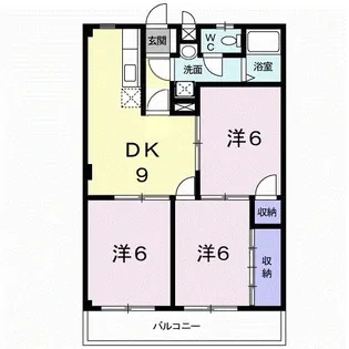 セントアベニュー【3階】の間取り