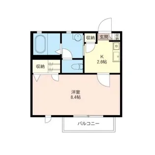 ディアス・ナンブ【1階】の間取り