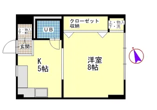 東山サンハイツ【3階】の間取り